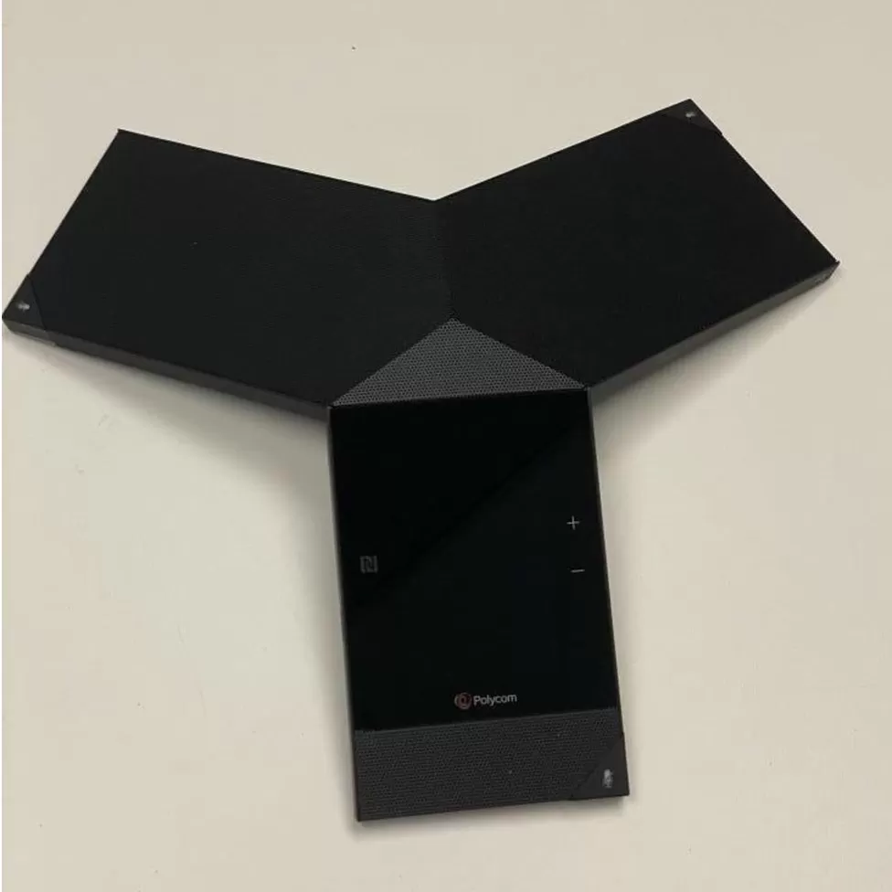 picture of a Polycom phone Image caption,